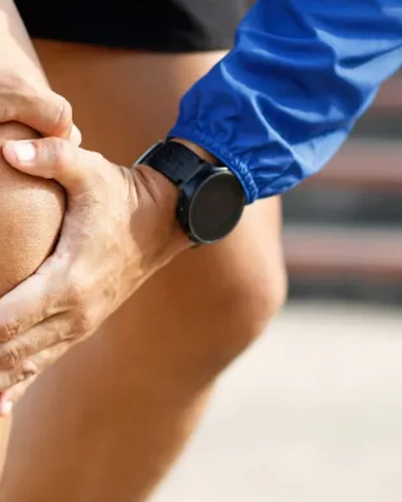 Therapist performing manual therapy and joint mobilization